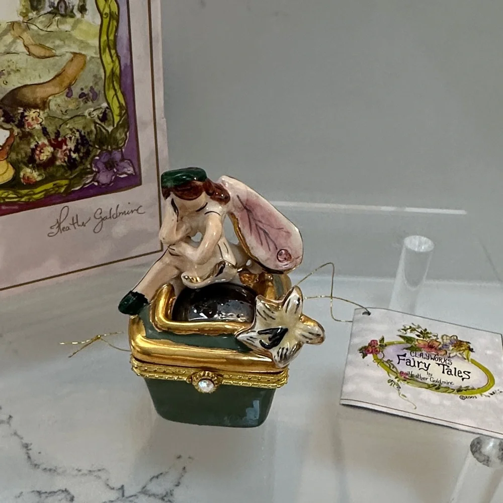 Clay works Fairy Tales 2003 Casablanca by Heather Goldminc fairy trinket box Y2K - Picture 1 of 11